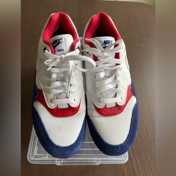 Nike Air Max 1 Red White and Blue Mens size 9 - Picture 7 of 8